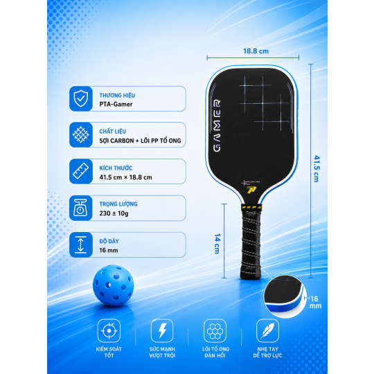 Vợt Pickleball Gamer